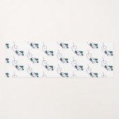 Tapis De Yoga Ligne butterfly green (Devant (Horizontal))