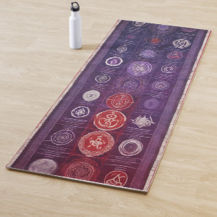 Tapis de Yoga Lignes Abstraites Flux Calme Minim