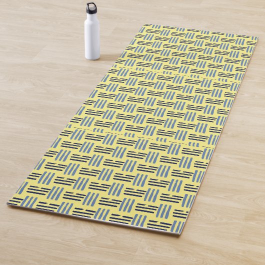 Tapis De Yoga Lignes carrées (En situation)