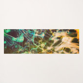 Tapis De Yoga Lignes de lumière électrique dégradé abstrait. (Dos (Horizontal))