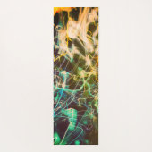 Tapis De Yoga Lignes de lumière électrique dégradé abstrait. (Dos)