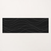 Tapis De Yoga Lignes graphiques ondulées modernes, simples, chic (Dos (Horizontal))