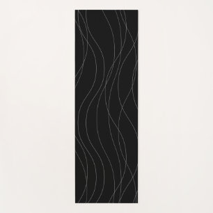 Tapis De Yoga Lignes graphiques ondulées modernes, simples, chic