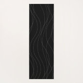 Tapis De Yoga Lignes graphiques ondulées modernes, simples, chic (Dos)