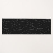 Tapis De Yoga Lignes graphiques ondulées modernes, simples, chic (Devant (Horizontal))