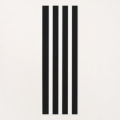 Tapis De Yoga Lignes Noir Et Blanc Simples (Devant)