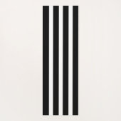 Tapis De Yoga Lignes Noir Et Blanc Simples (Dos)