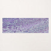 Tapis De Yoga Lilac Acrylique Pourrissant L'Art Fluide Abstrait (Dos (Horizontal))