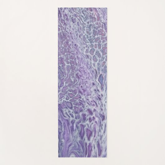 Tapis De Yoga Lilac Acrylique Pourrissant L'Art Fluide Abstrait (Devant)