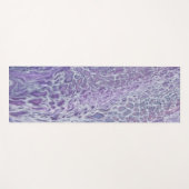 Tapis De Yoga Lilac Acrylique Pourrissant L'Art Fluide Abstrait (Devant (Horizontal))