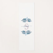 Tapis De Yoga Lilac Aquarelle Florale Monogramme (Devant)