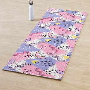 Tapis De Yoga Lilac rose actif des années 80 Memphis