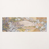 Tapis De Yoga Lily (quatre fleurs), Alphonse Mucha (Dos (Horizontal))