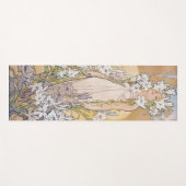 Tapis De Yoga Lily (quatre fleurs), Alphonse Mucha (Devant (Horizontal))