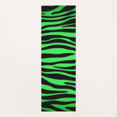 Tapis De Yoga Lime Green Zebra (Devant)
