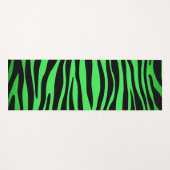 Tapis De Yoga Lime Green Zebra (Devant (Horizontal))