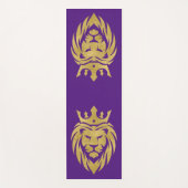 Tapis De Yoga Lion Avec Couronne - Style Or 3 (Devant)