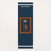 Tapis De Yoga Lion Du Jour De Jérusalem Avec Drapeau (Devant)
