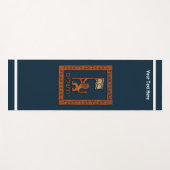 Tapis De Yoga Lion Du Jour De Jérusalem Avec Drapeau (Devant (Horizontal))