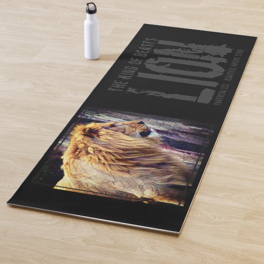 Tapis De Yoga Lion [Extra Long Yoga Mat] (En situation)