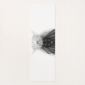 Tapis De Yoga Lion noir avec couronne Antlers et monogramme (Dos)