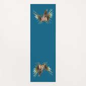 Tapis De Yoga Lionfish - Conception abstraite - Découpe d'une ph (Devant)