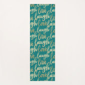 Tapis De Yoga Live Laugh Love Gold Letters (Devant)