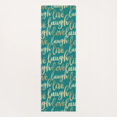 Tapis De Yoga Live Laugh Love Gold Letters (Dos)
