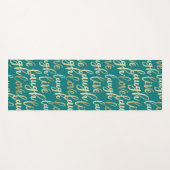 Tapis De Yoga Live Laugh Love Gold Letters (Devant (Horizontal))