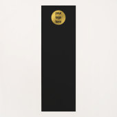 Tapis De Yoga Logo d'affaires Luxe Black Gold Yoga Studio (Devant)