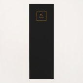 Tapis De Yoga Logo de l'entreprise noir classique bureau d'affai (Devant)