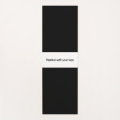 Tapis De Yoga Logo de l'entreprise noir rectangle bureau (Devant)