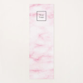Tapis De Yoga Logo d'entreprise de studio en marbre rose (Devant)