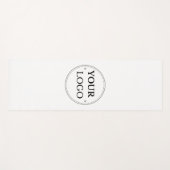 Tapis De Yoga Logo d'entreprise moderne marque professionnelle (Devant (Horizontal))