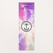 Tapis De Yoga Logo d'entreprise simple moderne Black Tie Dye Gym (Devant)