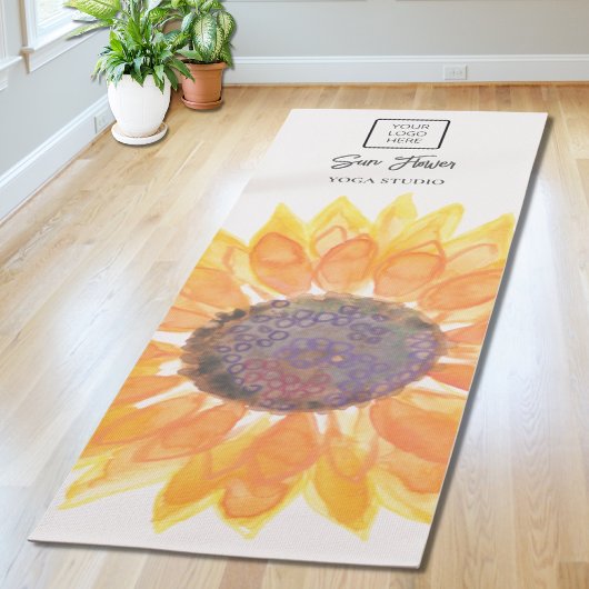 Tapis De Yoga Logo du studio de Yoga Tournesol