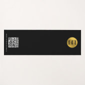 Tapis De Yoga Logo professionnel QR Code Yoga Studio Promotionne (Devant (Horizontal))