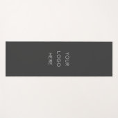 Tapis De Yoga Logo promotionnel gris foncé (Devant (Horizontal))