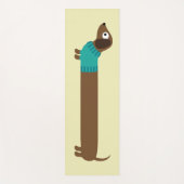 Tapis De Yoga Longue illustration mignonne de teckel (Devant)
