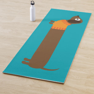 Tapis De Yoga Longue illustration mignonne de teckel