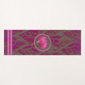 Tapis De Yoga Lotus asiatique Design Yoga Mat (Devant (Horizontal))
