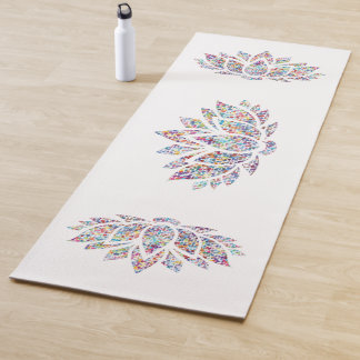 Tapis De Yoga Lotus avec des échantillons de confetti