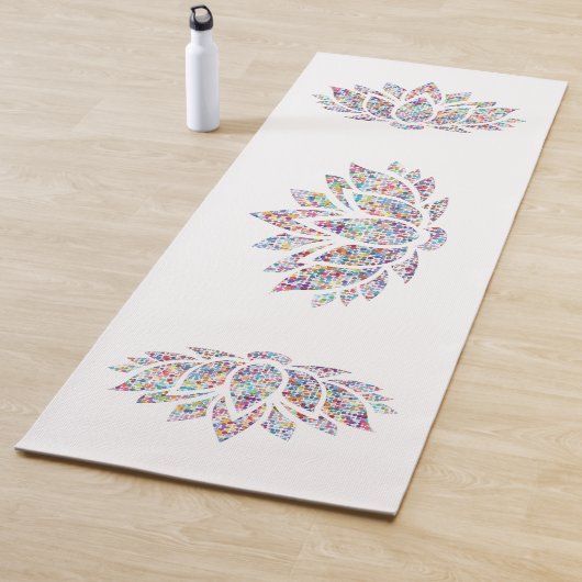 Tapis De Yoga Lotus avec des échantillons de confetti (En situation)
