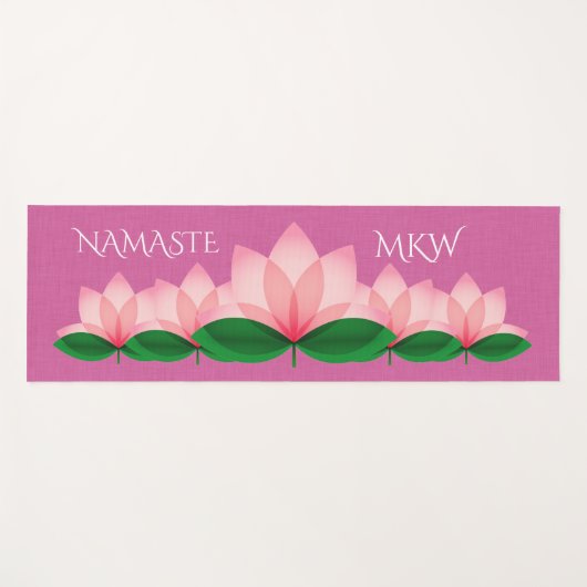 Tapis De Yoga Lotus Blossom Yoga Mat (Devant (Horizontal))