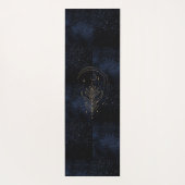 Tapis De Yoga Lotus céleste Monogramme Parties scintillant d'or (Dos)