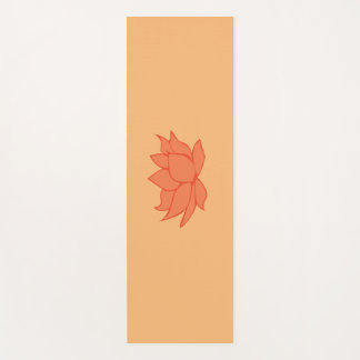 Tapis De Yoga Lotus Fleur Orange Yoga Mat