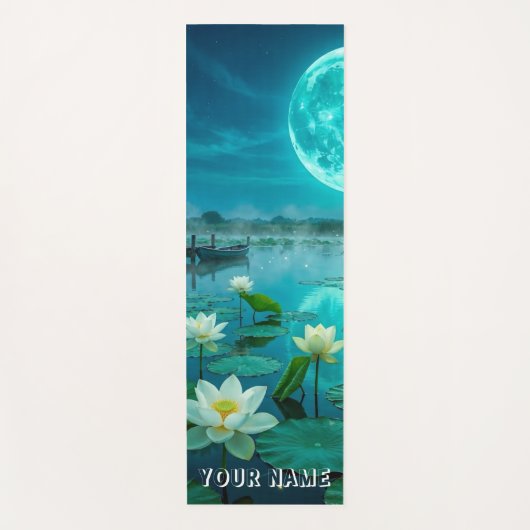 Tapis De Yoga Lotus flottant, Lune (Devant)