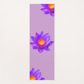 Tapis De Yoga Lotus Flowers sur Violet (Devant)