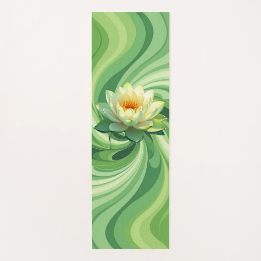 Tapis De Yoga Lotus Vert (Devant)