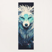 Tapis De Yoga Loup sauvage céleste lunaire (Dos)